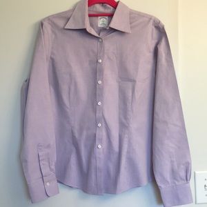 Brooks Brothers Violet Fitted Button Down